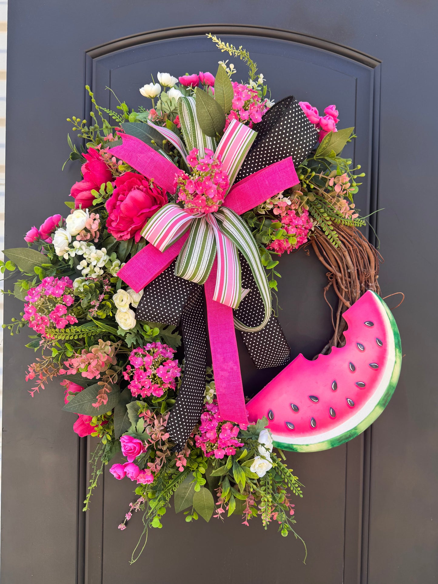 Watermelon Summer grapevine wreath