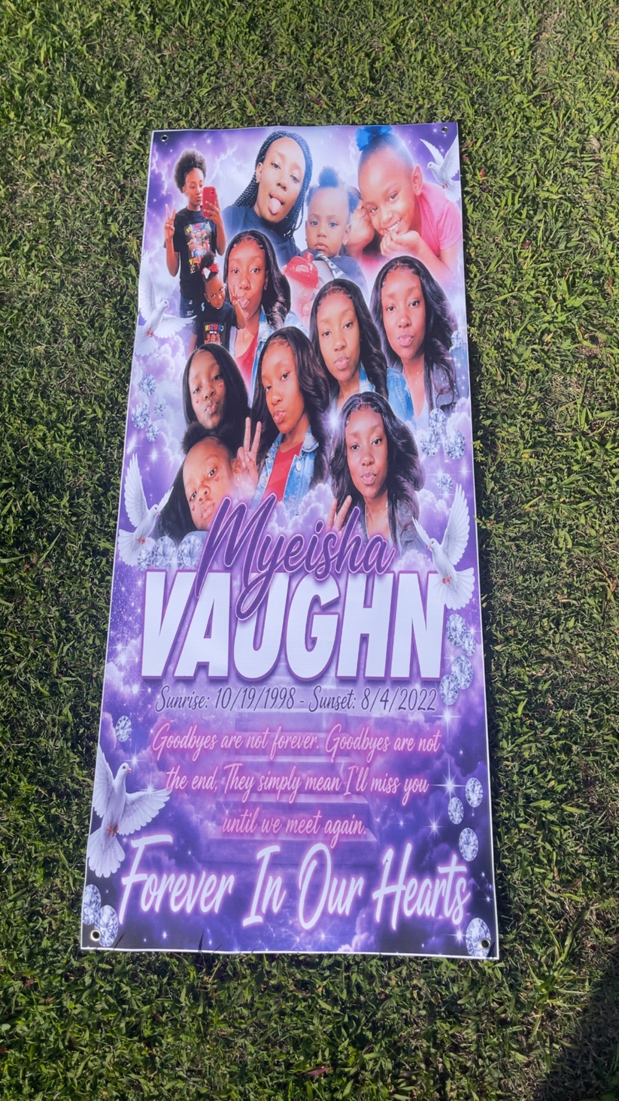 Personalized Grave Blanket