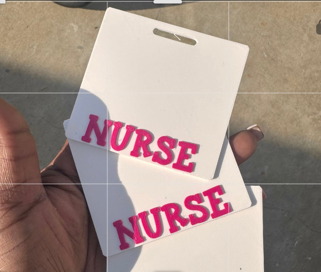 3D Nurse badge