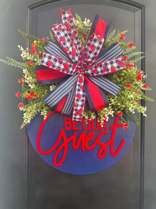 Be Our Guest” Summer Door Decor